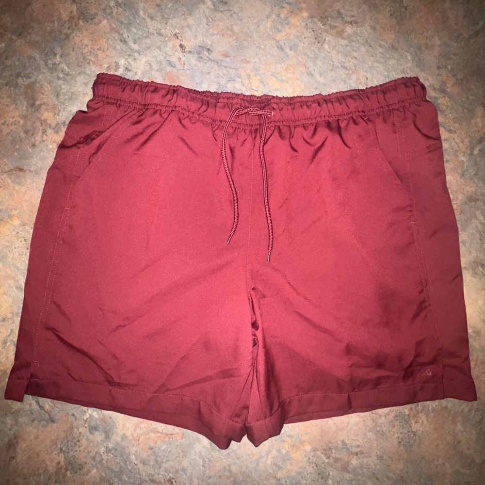DSG Men's Relaxed Fit Rec Shorts, Large, Red